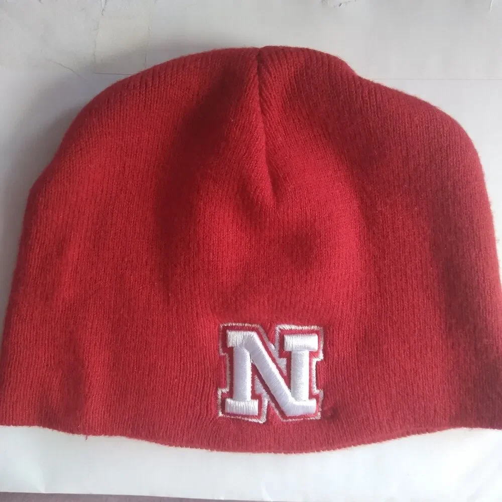 Nebraska Huskers Knit Hat Child Size Stocking Cap Red Beanie Winter N Collegiate